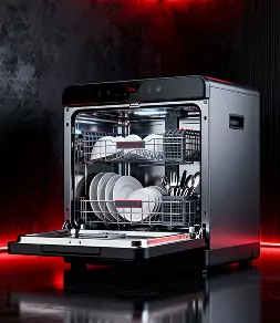 automatic dishwasher for easy kitchen cleaning