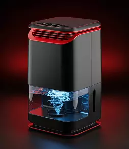 compact dehumidifier for clean indoor air