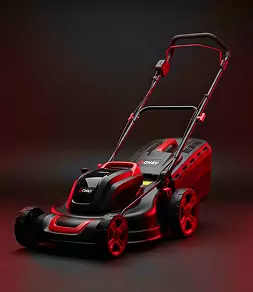 electric lawn mower for garden maintenance