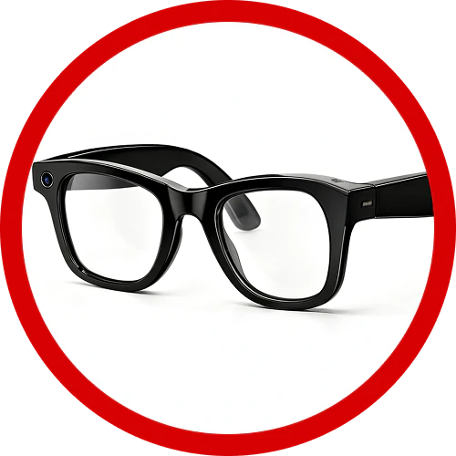 Camera glasses for hands-free recording