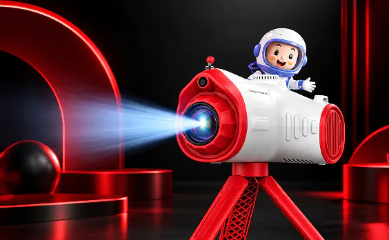 Educational projector for kids learning