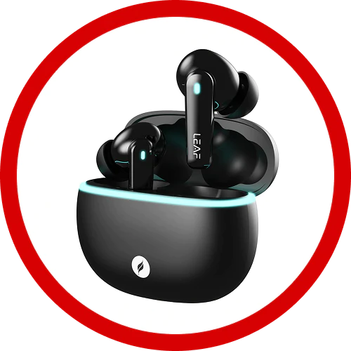 Compact wireless earbuds for music