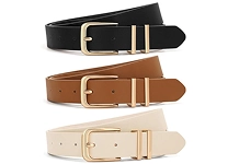 three women belts