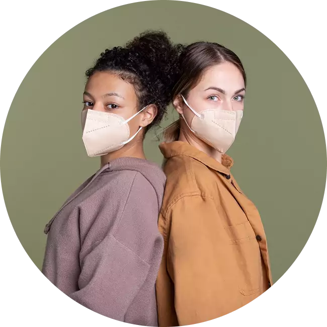 antiviral clothing and antimicrobial breathable face masks