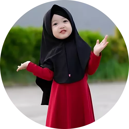 girl in festive eid dress