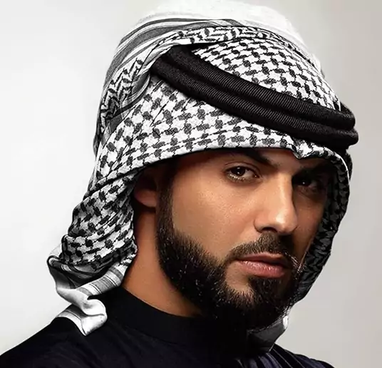 keffiyeh with aqel rope traditional arab headwear