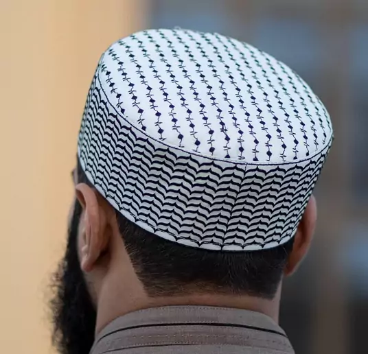 traditional kufi skull caps for eid prayer
