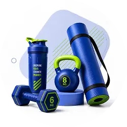 Fitness and gym gear for health and workout