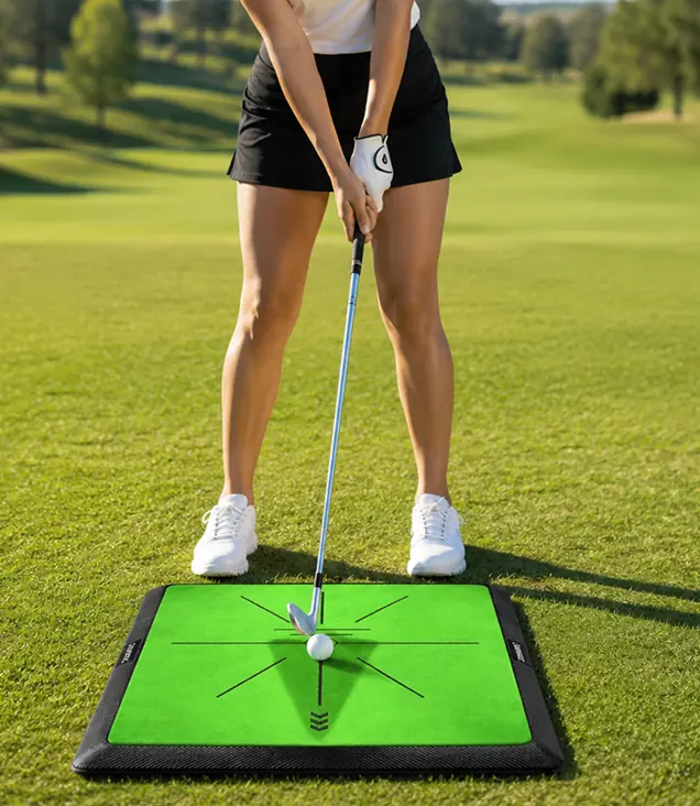 Golf training aids for swing and putting practice