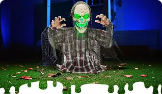 animated halloween figures for decorations