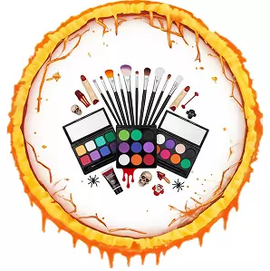 halloween makeup kit with brushes