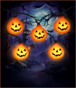 Pumpkin LED lights for Halloween decorations
