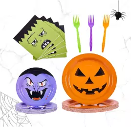 halloween tableware sets for parties
