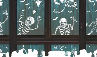 halloween window stickers for spooky decor