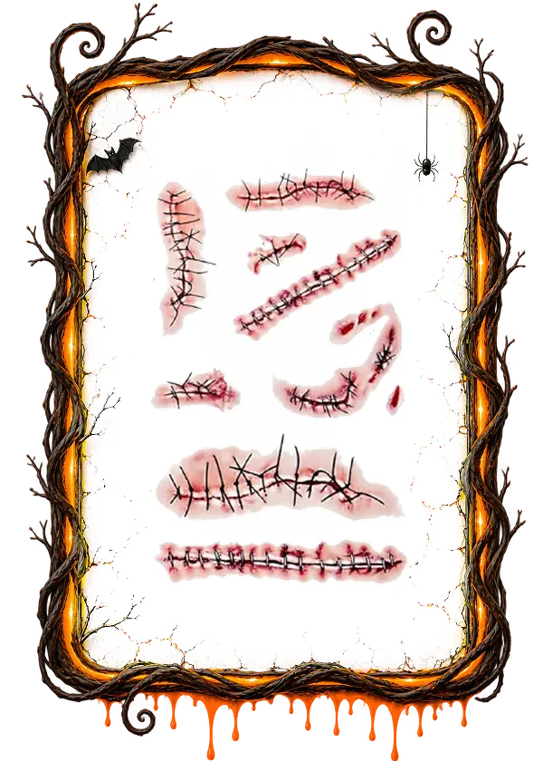 halloween fake blood and wounds