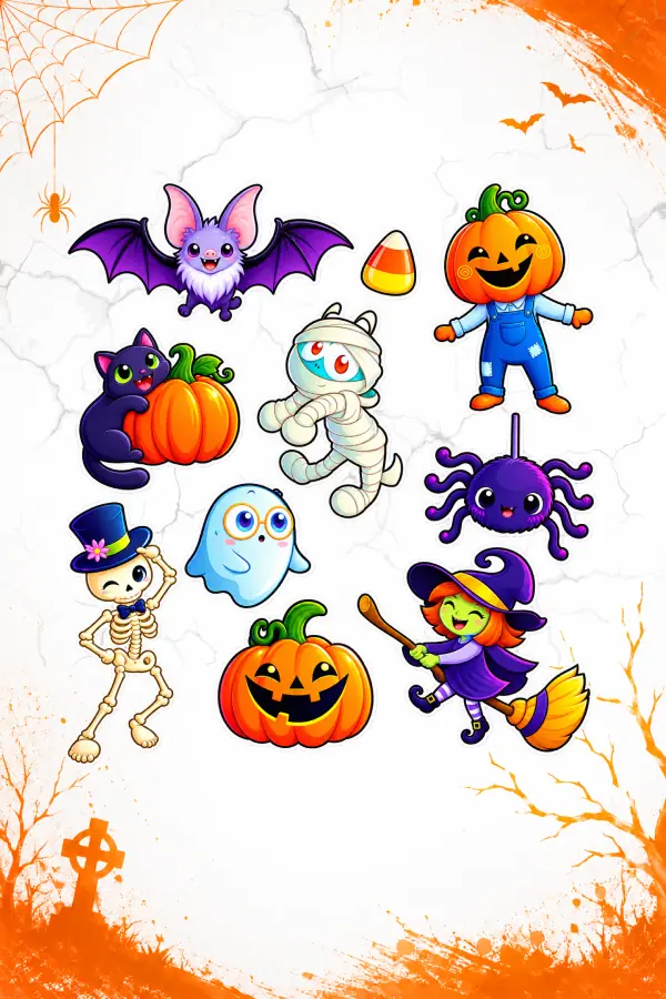 halloween window stickers