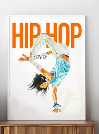 hip-hop wall art posters