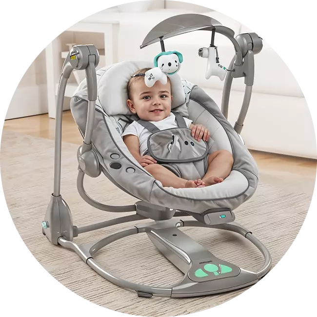 comfortable baby swing for relaxing family vacations