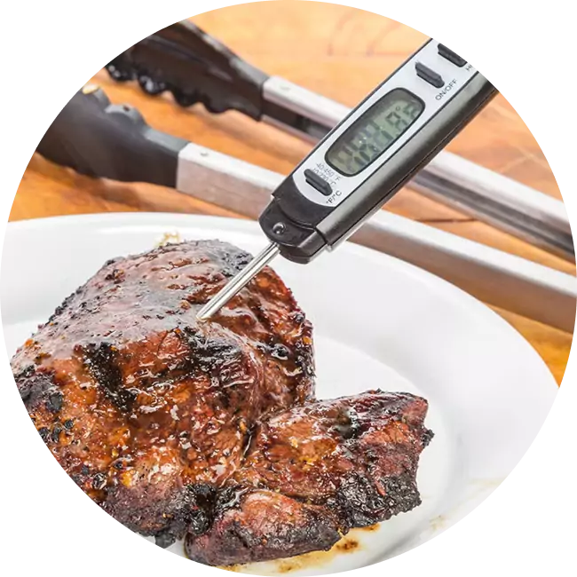 digital meat thermometer for perfect grilling