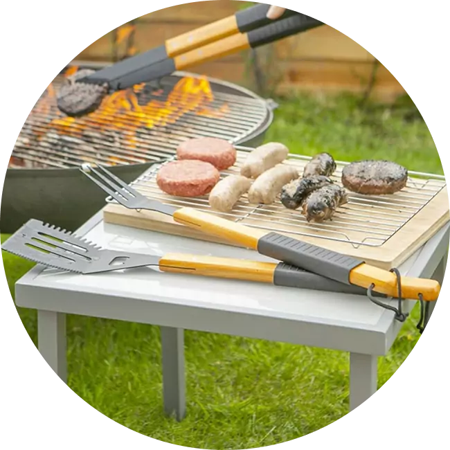 portable grilling tools set for bbq parties