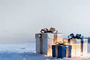 holiday gift collection with festive gifting ideas