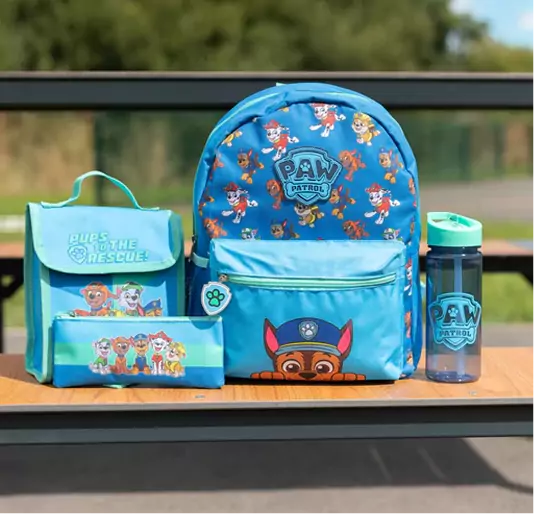 paw patrol themed kids backpack