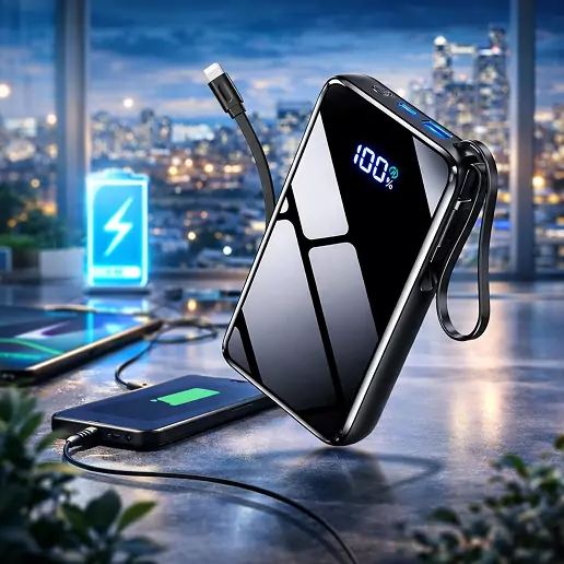 high capacity power bank used to charge phones laptops and gadgets