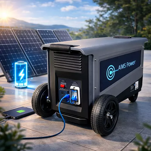 portable solar generator for outdoor backup power and camping use