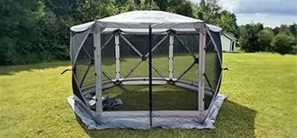 portable rain shelter for camping