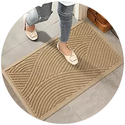 water-resistant floor mat for patio