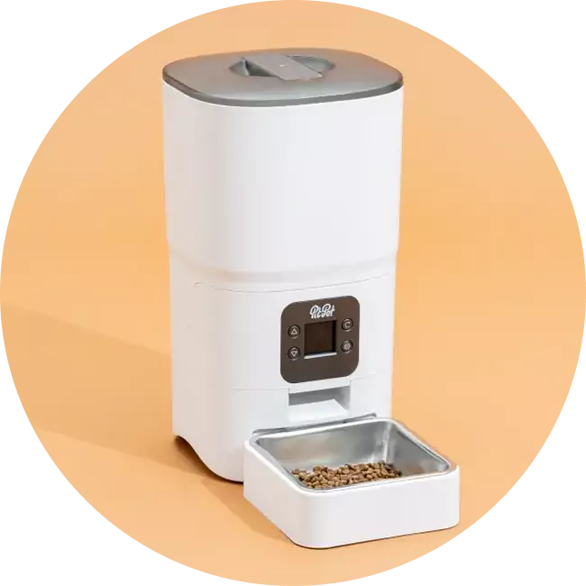 scheduled smart feeder for pets