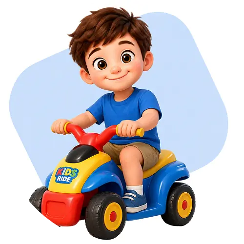 Ride toys like scooters and tricycles