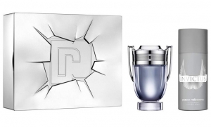 Paco Rabanne Invictus 2pc Perfume Set For Men (EDT100 + 150ML DEO)