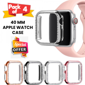 Apple Watch Case - Pack of 4 ( Red, Black, Gold, Pink ) - 40MM