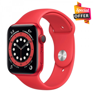 Apple Watch Series 6 44mm GPS + Cellular (Product) RED Aluminum with (Product) RED Sport Band