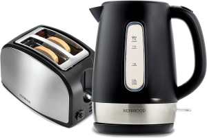 Kenwood Bundle Breakfast Set Pack Kettle & 2 Slice Toaster - MPM02.000BK