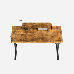 Kingsmith ETSFI21 Smart Height Adjustable Table - Antique Wood