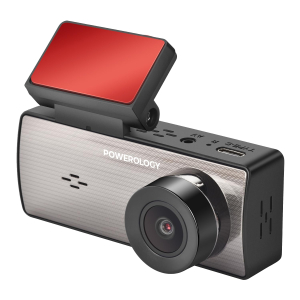 Powerology Dual Recording Dash Camera, Three-Axis Accelerometer - Black