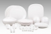 Dinewell Melamine White Stone Dinner Set - White