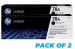 HP 78A Toner Cartridge CE278A - Black - Pack of 2