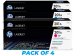 HP 201A Toner Cartridge - Pack of 4