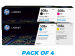 HP 508A Toner Cartridge - Pack of 4
