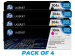 HP 304A Toner Cartridge - Pack of 4