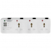Terminator Universal Adaptor With 2 USB Port - White - TMA-3U-2USB
