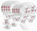 Hamilton Beach Opal Glass 42 Pcs Dinner Set