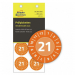 Avery Inspection Plates 2021, 80 Labels Per 10 Pages, Vinyl - Orange