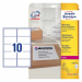 Avery waterproof Shipping Labels for B4/C4 Envelopes, 99.1 X 57 (W X H Mm),  250 Labels/ Pack - White