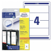 Avery Wide Filing Labels in A4 Sheet, 120 Labels -30 Pages