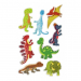 Avery Glitter Sticker Dinosaur, 8 Sticker- 1 Page
