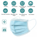 3 Layer Disposable Filter Mask, 50 Pcs